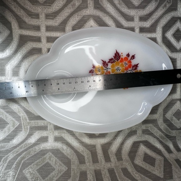 Vintage Blossom Federal Patio‎ FEDERAL Milk Glass  Snack Sets Riverdale 2 - Picture 5 of 8